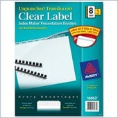 Avery Index Maker Translucent Divider