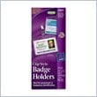 ADD TO YOUR SET: Avery Landscape Badge Holder with Clip
