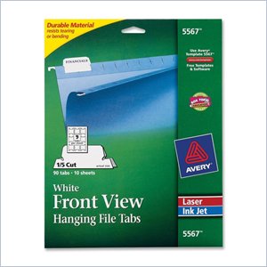 Avery Printable Hanging File Tab