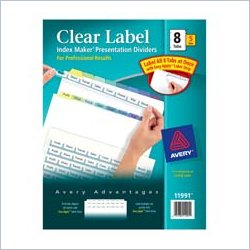 Avery 8-Colored Tabs Presentation Divider
