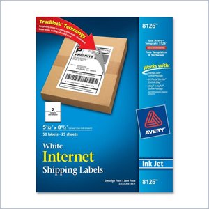 Avery InkJet Shipping Labels
