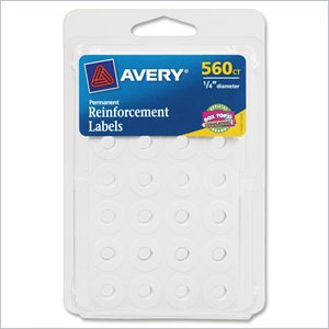 Avery Self-Adhesive Reinforcement Label