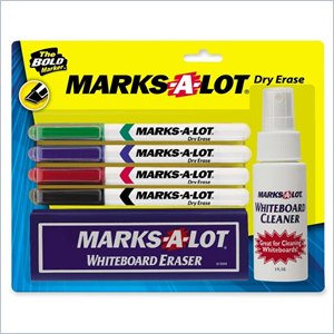 Avery Marks-A-Lot Pen Style Dry Erase Marker Kit