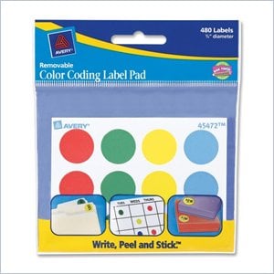 Avery 45472 Color Coding Label