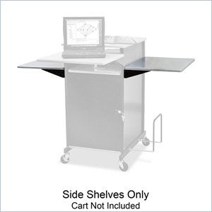 Balt Extra Wide Presentation Cart With Optional Shelf