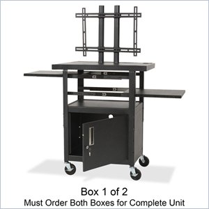 Balt Height Adjustable Flat Panel TV Cart