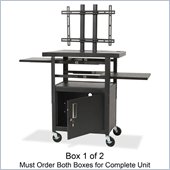 Balt Height Adjustable Flat Panel TV Cart