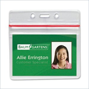 Baumgartens Sealable ID Badge Holder