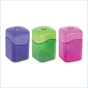 Baumgartens Portable Pencil Sharpener with Receptacle