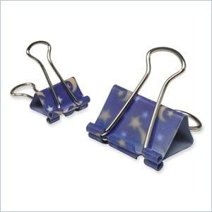 Baumgartens Stars/Moons Design Binder Clip