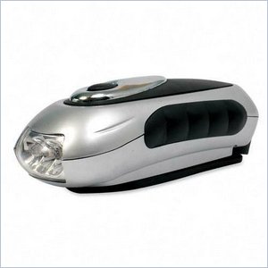 Baumgartens Windup Three-beam LED Flashlight