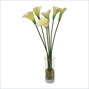 Baumgartens Cut Lilies Handmade Artificial Flower with Ceramic Pot
