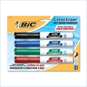 BIC Great Erase Low Odor Whiteboard Markers