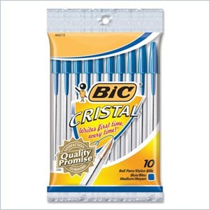 BIC Cristal MSBP101BE Ballpoint Pen