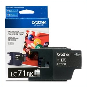 Brother Innobella LC71BK Standard Yield Ink Cartridge