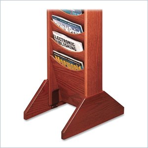 Buddy Literature Wall Racks Single Wood Base