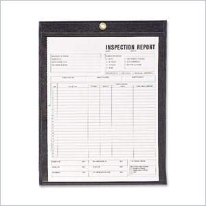 C-line Stitched Shop Ticket Holders with Black Backing