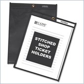 C-line Stitched Shop Ticket Holders with Black Backing