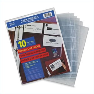 C-line Business Card Refill Pages
