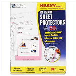 C-line Polypropylene Top Loading Sheet Protector