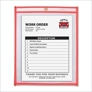 C-line Colored Stitched Shop Ticket Holder