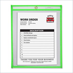 C-line Neon Colored Stitched Shop Ticket Holder