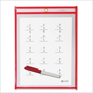 C-line Reusable Dry Erase Pocket
