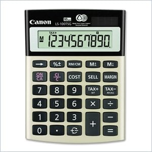 Canon LS-100TSG Green Desktop Calculator