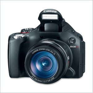 Canon PowerShot SX30 IS Bridge Camera - Black