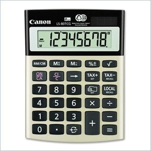 Canon LS-80TCG Green Desktop Calculator