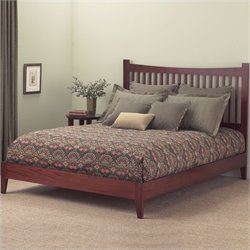 Fashion Bed Group Jakarta Modern Platform Bed in Mahogany Finish