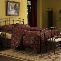 Fashion Bed Group Fenton Metal Bed in Black Walnut