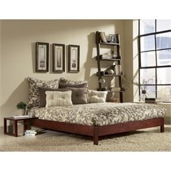 Fashion Bed Group Murray Modern Platform Bed in Mahogany Finish