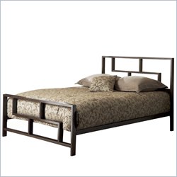Fashion Bed Group Brooklyn Modern Metal Platform Bed in Mocha Finish