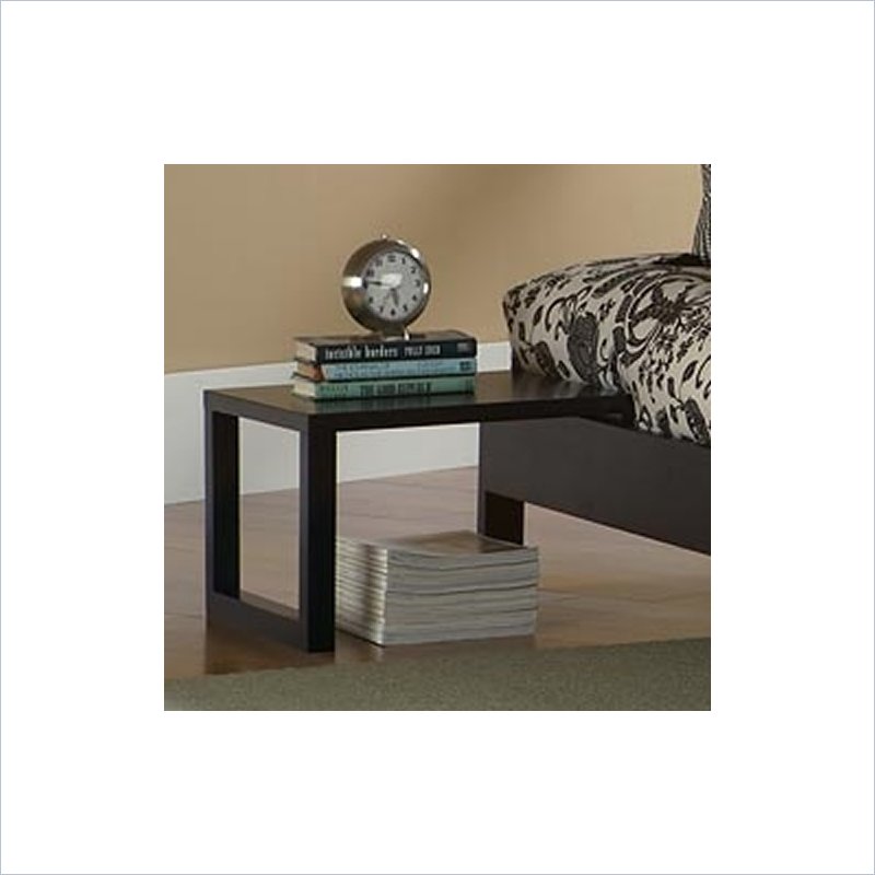 Fashion Bed Group Murray Side Table in Black Finish