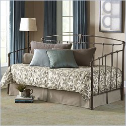 Fashion Bed Group Archer Metal Daybed in Iced Bronze Finish with Link Spring