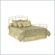 Fashion Bed Group Fenton Metal Twin Headboard and Footboard in Butter Pecan Finish
