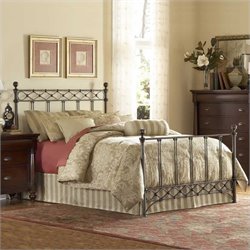 Fashion Bed Group Argyle Metal Poster Bed in Copper Chrome-Full