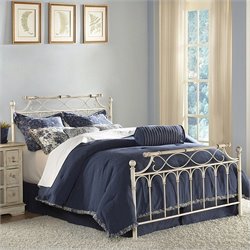 Fashion Bed Group Chester Metal Poster Bed in Creme Brulee-Full