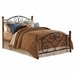 Fashion Bed Doral Metal Poster Bed in Black and Walnut-California King
