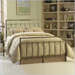 Fashion Bed Group Helix Metal Panel Bed in Copper Chrome-Full
