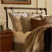 Fashion Bed Group Legion Metal Sleigh Headboard in Ancient Gold