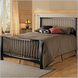 Fashion Bed Group Fresno Metal Bed in Ebony and Pewter Finish