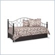Fashion Bed Group Bianca Metal Daybed in Hammered Pewter/Espresso Finish 