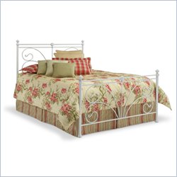 Fashion Bed Group Vineland Metal Poster Bed in Antique White