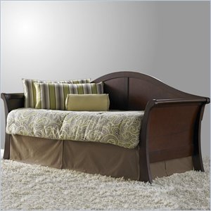 Fashion Bed Group Stratford Wood Daybed in Mahogany Finish with Pop-Up Trundle
