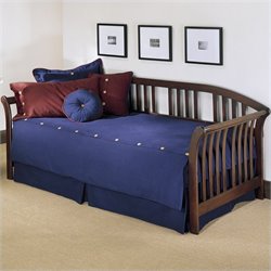 Fashion Bed Group Salem Wood Daybed in Mahogany Finish with Pop-Up Trundle