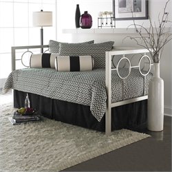 Fashion Bed Group Astoria Metal Daybed in Champagne Finish with Pop-Up Trundle