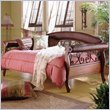 Fashion Bed Group Saigon Wood Daybed  in Autumn Brown Finish with Pop-Up Trundle