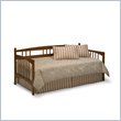 Fashion Bed Group Oakdale Daybed in Medium Oak Finish with Pop-Up Trundle 